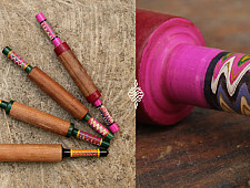 Kutch lacquer rolling pin ~ Belan { E }